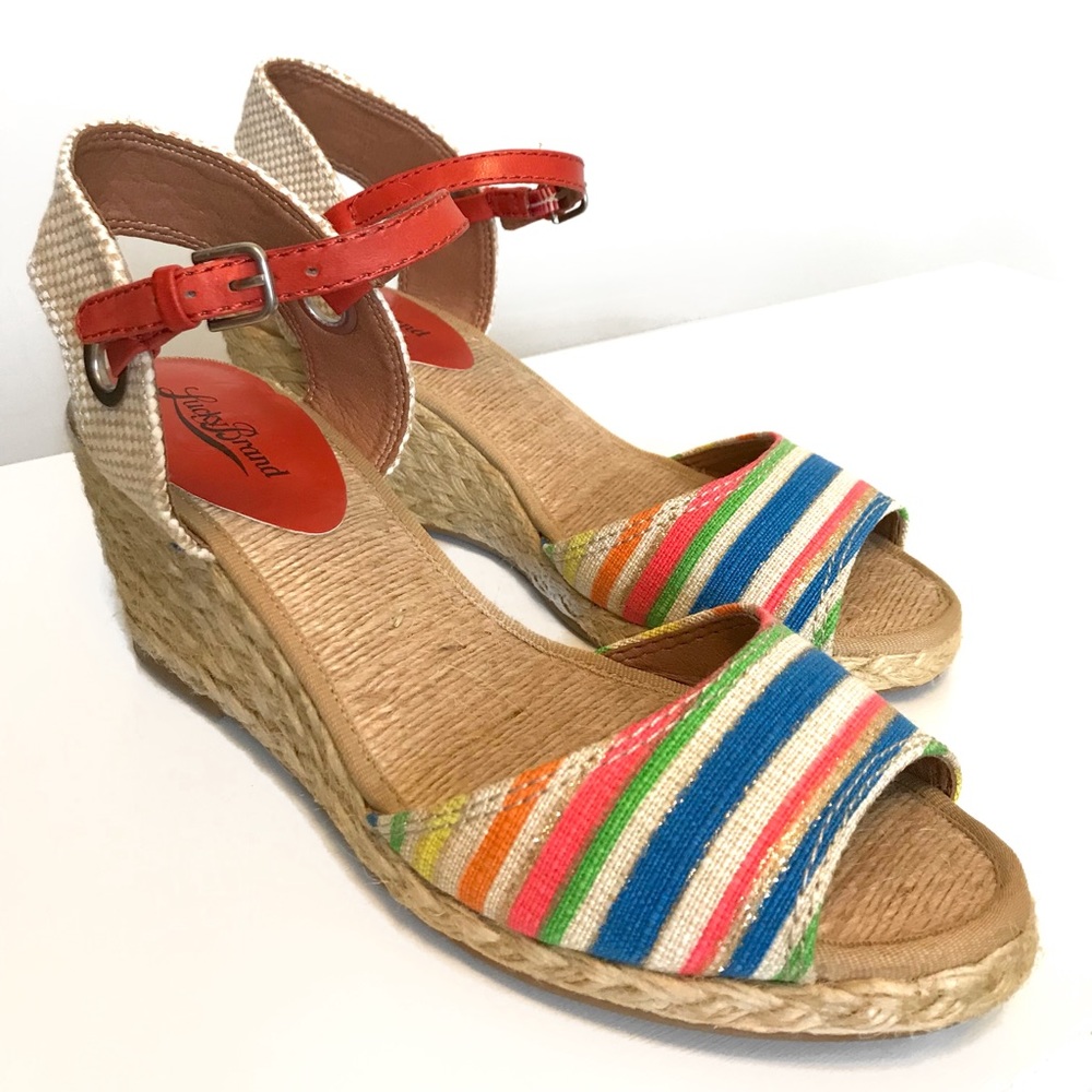 Lucky Brand Striped Sandals NBW